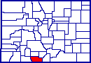 Conejos County Map