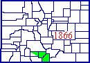 Costilla County map 1866